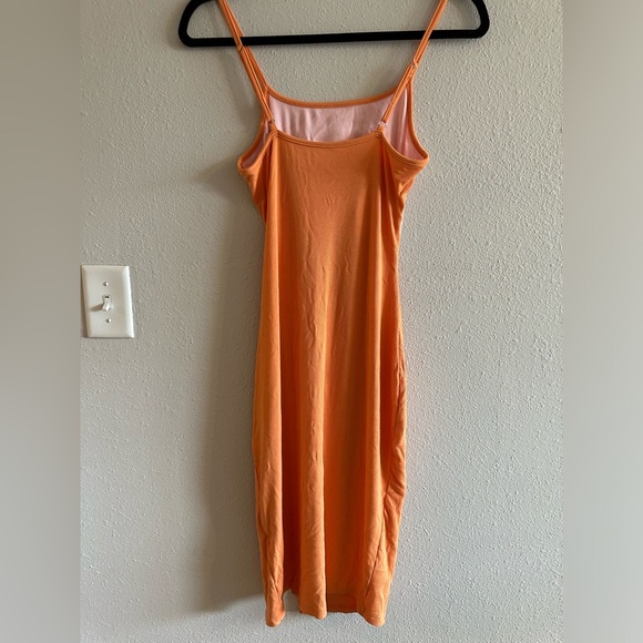 A9 - 471 midi orange and pink bodycon cutout dress for women size medium - Picture 8 of 10